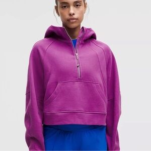 Lululemon Purple Scuba Oversized Half-Zip Hoodie XL/2XL